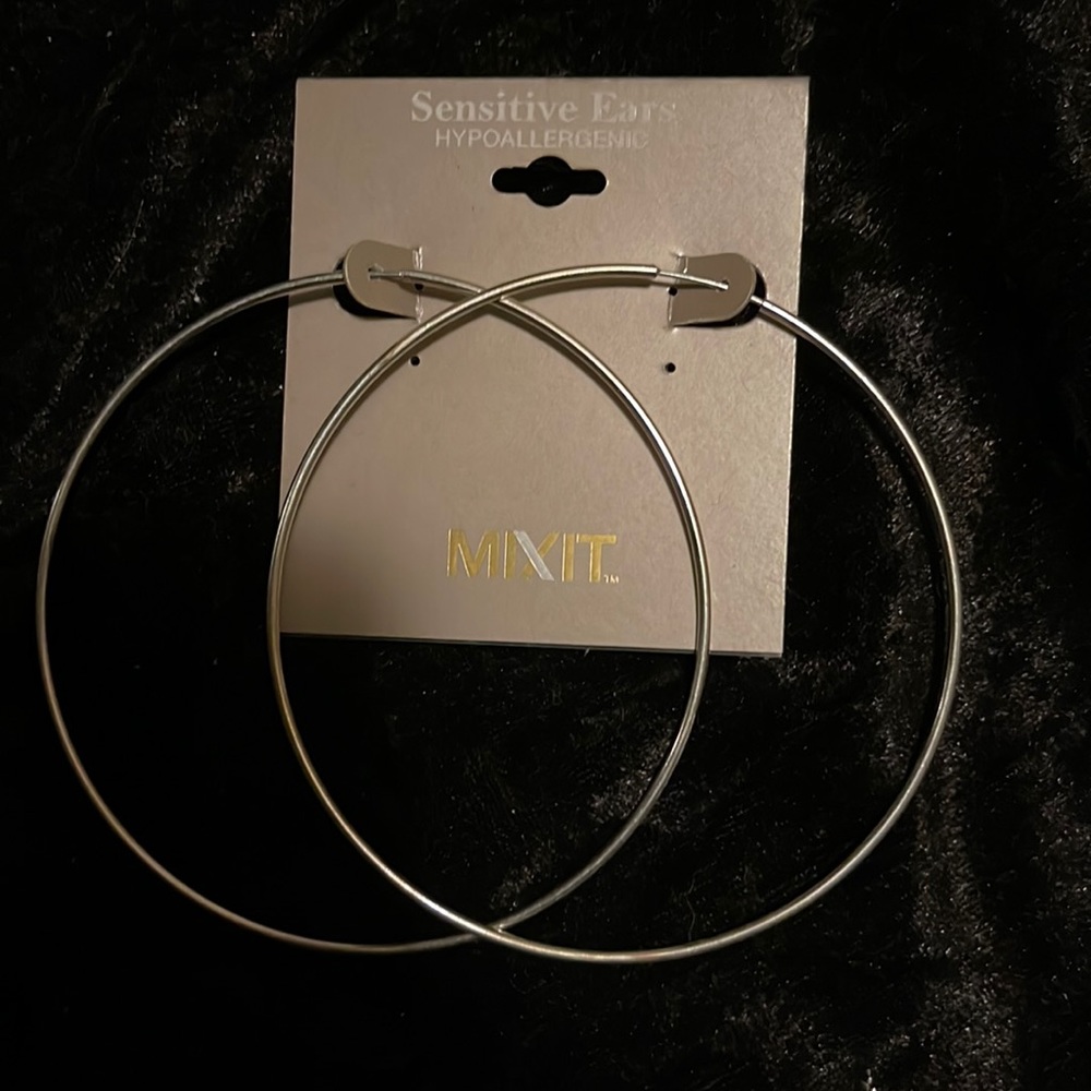 Large hoop earrings